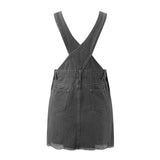 Casual Women Skirts Women'S Flag Denim Bib Overall Shorts Rompers Independence Day Clothes Faldas Para Mujeres Roupas Feminina