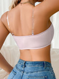Front button bra without steel rim easy to wear gathering and lifting half cup bra women's underwear sexy Lingerie MR3462