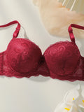 2-piece hot selling lace gathering and lifting bra set sexy women's bra underwear A2123