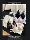 MOYISU Seamless French Bra Women Halterneck Lace Bustier One Cup Strappy Back Sexy Elegant Support CA Fast Delivery Comfort Wear