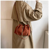 2026 Soft Commuting Crossbody Bags Faux Suede Sewing Hot Sale Bags for WomenThread Solid Color String Women's Handbags