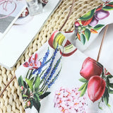 New Sexy One Piece Swimsuit Swimwear Women Flowers Fruits Print V-neck Big Ruffle Backless Bowknot Hollow Beachwear Bathing Suit