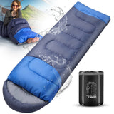All Season Cotton Sleeping Bag With Compression Sack For Outdoor Camping