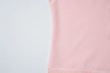 FDYOUO Sexy Halter Lace Patchwork Camisoles Women Fashion Backless Hollow Out Corset Pink White Bandage Tanks Top Y2K Streetwear