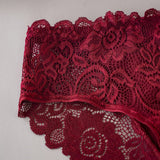 Lace Cotton Panties 3PCS Floral Embroidered Women's Briefs