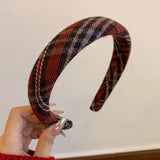 New Year's Christmas Red Hair Bands Fall Winter Popular Wide Edge Pressure Hairpin Headband Headdress Hair Accessories for Women