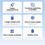 Bluetooth Page Turner Camera/Music Control Pen Paging Device E-book Reader Swipe Short Video Supports IOS Android Remote Control