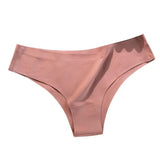Women Panties Ice Silk Seamless Mid Waist Solid Color Slim Fit Thin Quick Dry Casual Sport Underpants Women Briefs