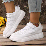 Plus Size 43 Breathable Platform Sneakers Women White Lace Up Thick Bottom Vulcanized Shoes Woman Hook Loop Non Slip Sport Shoes