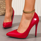 2026 Plus Size 45 Summer Elegant White Stiletto Pumps Pink Sexy Pointy Toe Thin High Heels Shoes Women Black Office Lady Shoes