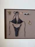 Sexy Pink Polka Dot Print Patchwork Micro Bikini 2026 Women Halter Push Up Bra Triangle Swimsuit Summer Bathing Suit Swimwear