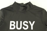 Ahagaga Women's Basic Sexy O-neck Slim Letter Printed T-shirts Short Sleeve Fashion Casual Solid Sheath Tops Tees Blusas Female