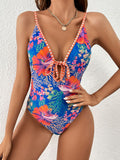 2025 Sexy Backless Striped Women Swimwear One Piece Swimsuit Female monokini High cut Trikini V Neck Bathing Suit Swim Bodysuit