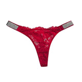 Rhinestone Lace Sexy Women Panties Floral Seamless Underwear G String Letter Transparent Thong For Female Low Rise Ladies Briefs