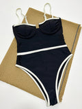 2026 Sexy Splicing Underwired Women Swimwear One Piece Swimsuit Female High Leg Cut Bather Bathing Suit Swim Summer Beachwear