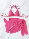 Fashionable Multi-Color Bikini Swimsuit Set Sexy Three-Piece Women's Swimwear Trendy Beachwear By Mingshi Quality Chinese Brand