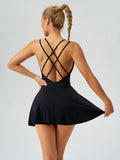 Summer Tennis Wear Womens Dresses Sportswear Woman Gym Dresses Bra Jumpsuit Shorts Leggings Women's Tracksuit Sport Yoga Clothes