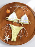 Miyouj Triangle Bikini New Two Piece Suit Solid Color Beachwear 2026 Bikini Women's Swimsuits Sexy Bathsuit Micro Thong Swimwear