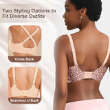 Custom made-2-Row Hook Leopard Print Bra Underwear