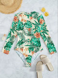 Ladies 2025 One-Piece High Collar Backless Fashionable Swimsuit Long Sleeve Suitable for Summer Beach And Swimming Pool