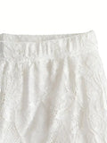Women's summer lace see-through high-waist flared pants sexy bootcut trousers hot girl style