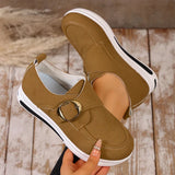 2025 Faux Suede Platform Loafers Women Lightweight Slip On Thick Sole Sneakers Woman Plus Size 43 Comfort Non Slip Casual Shoes
