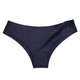 Women Panties Ice Silk Seamless Mid Waist Solid Color Slim Fit Thin Quick Dry Casual Sport Underpants Women Briefs