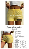 Y2K street style beach vacation shorts women's shorts