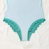 2026 Sexy Ruffle Swimsuit Women One Piece Solid Swimwear Female Bathers Bathing Swimming Swim Suit Beachwear XXL