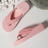 2026 Summer Beach Pink Flip Flops for Women Non Slip Weightlight Wedge Slippers Woman Fashion Thick Bottom Clip Toe Slides Mujer