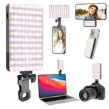 New Model 160pcs High Brightness LED 10W Mini Photography Live Fill Light 3000mAh Battery 3 Light Modes CRI95 Selfie Light 