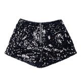 New Versatile Sequins High Waist Shorts Casual Shorts Bar Dance Performance Shorts Shine Zipper Sexy Pure Desire Nightclub XMWV