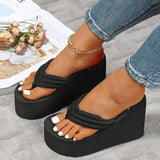 Women Beach Flip Flops Soft EVA Slippers Summer Platform Shoes Woman Super High Heels Female Fashion Slides Wedges Sandals