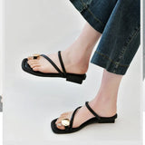 Beach Flip Flop Clip Toe Women Flats Slippers Shoes Outdoor Casual Ladies Low Heel Slides