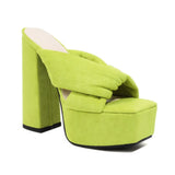 2026 New Europe and America Style Leopard Print Slippers Comfort Platform High Heel Sandals 14.5CM Summer Women Outdoors Shoes