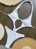 Sexy Halter Backless Female Swimwear One Piece Swimsuit Women 2025 Monokini Sexy High Leg Cut Bathing Suit Swim Lady Beach Wear