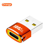 Elough USB To Type C OTG Adapter USB C Female to USB A Male Converter For PC Samsung Xiaomi 100W Fast Charging Adaptador USB 2.0