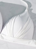 XS - XL Sexy 2025 Push Up Bra Cup Halter Bikini Top Female Swimsuit Women Swimwear Bather Bathing Suit Swim Solid Beach wear Top