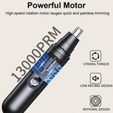 Nose Hair Trimmer Rechargeable Mini Portable Electric Nose Hair Clipper for Men Automatic Shaving Eyebrow Ear Nose Hair Trimmer