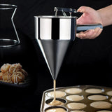 Pancake Batter Dispenser With 4 Nozzles Multi Caliber Stainless Steel Stand