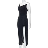 Elegant Sexy Evening Party Dress for Women 2022 New Midi Long Bodycon Slip Dresses Summer Thigh Split Vestidos De Fiesta