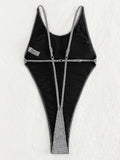 Sexy Extreme G String Mini Micro Thong Women Swimwear One Piece Swimsuit Female Backless Monokini Bather Bathing Suit Swim Lady