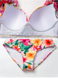 2026 New Fashion High Quality One Piece Swimsuit Skirt Swimsuit Print Padded Swimwear Women Slimming Bathing Suit Beach Wear