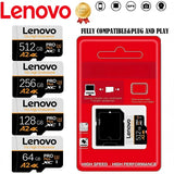 Lenovo Durable SD Cards Memory Card TF Cards Micro TF SD 512GB 256GB 128GB Magnet Proof UHS-I for Dashcam / PC / Mac / Android