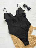 Sexy Black Leoard Print Patchwork One Piece Swimsuit 2026 Women Front Bow Hollow Out Bandage Cross Bathing Suit Holiday Swimwear