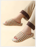 Breathable Cotton Linen Slippers For Women Men Summer Autumn House Shoes Anti-slip Keep Quiet Couples Home Floor Flax Slides