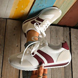Spring Autumn Patchwork Women's Sneakers 2025 New Striped Platform Spprt Sneakers Women Comfort Plus Size Non Slip Running Shoes