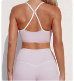 Women's Yoga Sets Sports Fitness Cross Beauty Back Bra Slim Fit Hip-Lifting Shorts Suits Running Workout Gym Training Sets