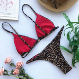 XS - L Leopard Mini Micro Thong Bikini Women Swimsuit Female Swimwear Two Pieces Bikini Set Brazilian Bather Bathing Suit Swim