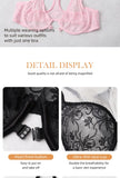 Womens Front Button Lace Bra Underwire Underwear Elegant Embroidery Beautiful bBack Plus Size Lingeire A B C D E F Cup